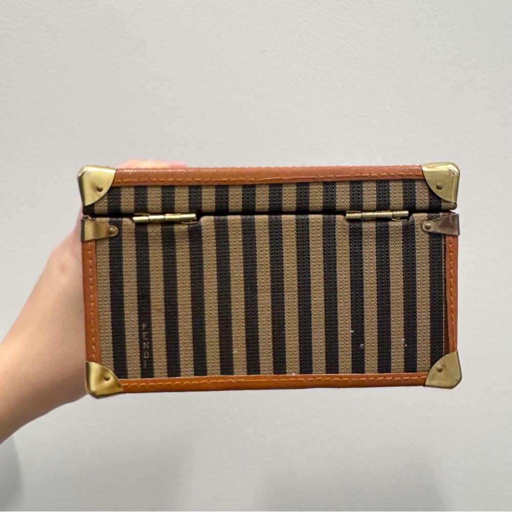 1980 FENDI Cubic Zucca Stripe Box - Picture 10 of 11